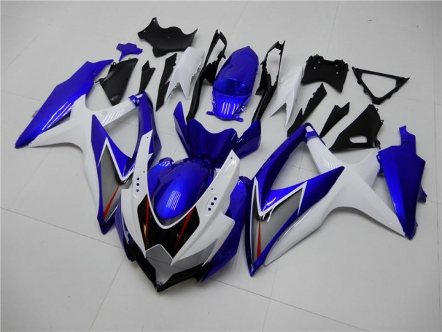 Blanc Bleu Carénage Moto GSXR 600 / 750 K8 08-10