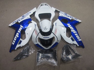 Blanc Bleu Motul Carénage Moto GSXR 750 K1 K2 K3 01-03