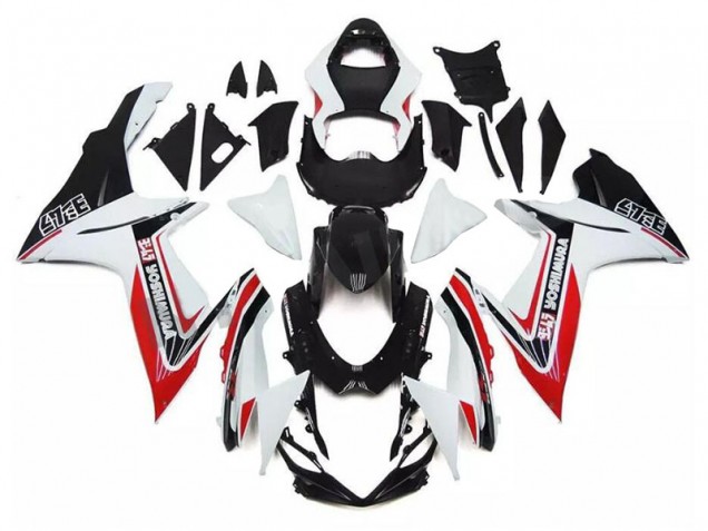 Blanc Rouge Noir Carénage Moto GSXR 600 / 750 K11 11-24