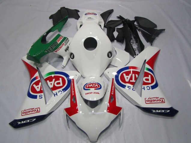 Blanc Rouge PATA Carénages Moto CBR 1000 RR 08-11