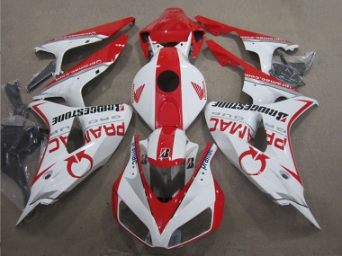 Blanc Rouge PRAMAC Carénage Moto CBR 1000 RR 06-07