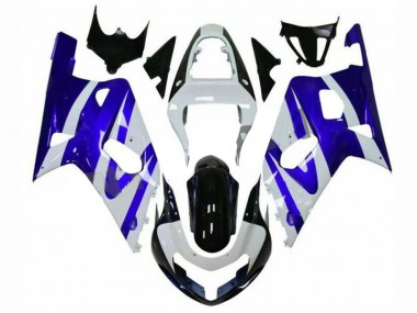 Bleu Blanc Carénage Moto GSXR 600 / 750 K1 K2 K3 01-03