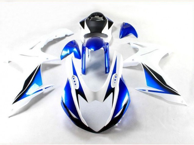 Bleu Blanc Kit Carénages Motos Complet GSXR 600 / 750 K11 11-24