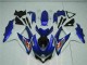 Bleu Blanc Kit Carénages Motos GSXR 600 / 750 K8 08-10