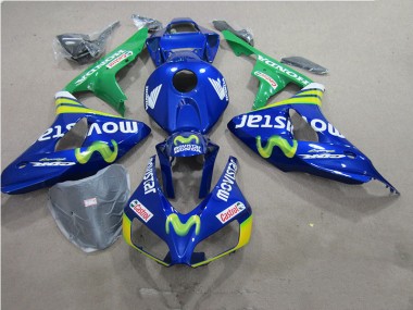 Bleu Movistar Castrol Carénage Moto CBR 1000 RR 06-07