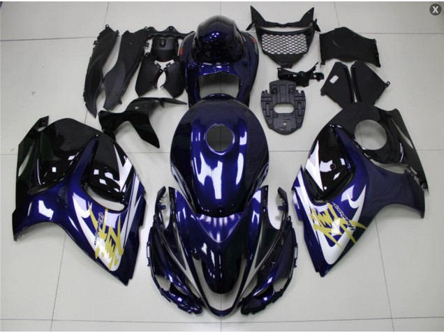 Bleu Or Carénage Moto GSXR 1300 Hayabusa 08-19