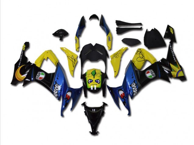 Bleu Requin Carénage Moto ZX10R 08-10