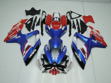 Bleu et Rouge Carénage Moto GSXR 1000 K9 09-16