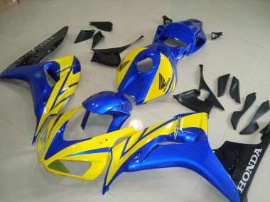 Jaune Bleu Noir Carénage Moto CBR 1000 RR 06-07