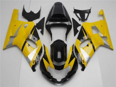 Jaune Noir Carénages Moto GSXR 600 / 750 K1 K2 K3 01-03