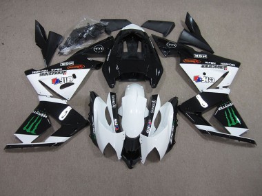 Noir Blanc Monster Carénage Moto ZX10R 03-05