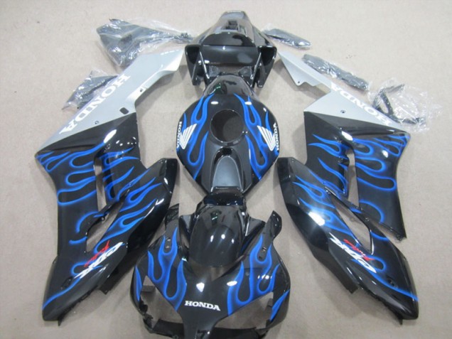 Noir Bleu Flamme Carénage Moto CBR 1000 RR 04-05