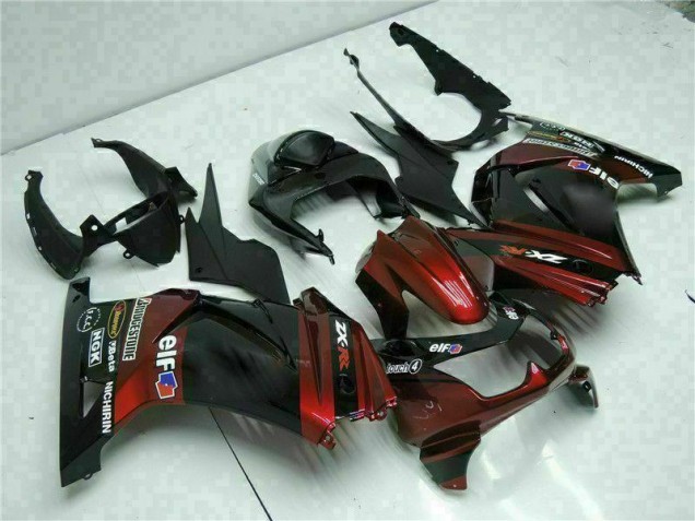 Noir Kit Carénages Motos & Plastique EX250 08-12