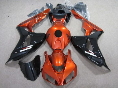 Noir Orange Carénage Moto CBR 1000 RR 06-07