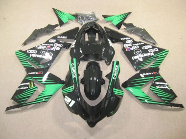 Noir Vert C-Shock Monster Carénage Moto ZX10R 03-05