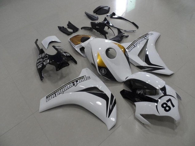 Noir et Blanc et Or Carénage Moto CBR 1000 RR 08-11