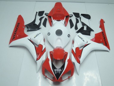 Orange Rouge et Blanc Carénage Moto CBR 1000 RR 06-07