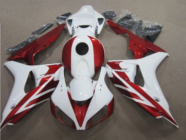 Rouge Blanc Carénages Moto CBR 1000 RR 06-07