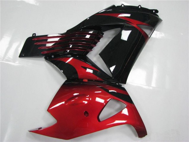 Rouge Noir Carénage Moto ZX14R ZZR 1400 06-11