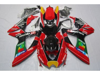 Rouge Noir Jomo Carénage Moto GSXR 600 K8 08-10