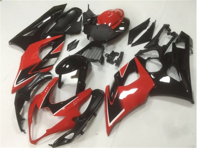 Rouge Noir Kit Carénages Motos GSXR 1000 K5 05-06