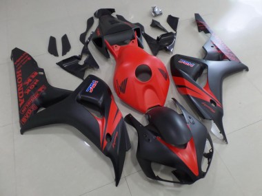 Rouge et Noir Mat Carénage Moto CBR 1000 RR 06-07