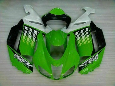 Vert Blanc Ninja Carénage Moto ZX6R 07-08