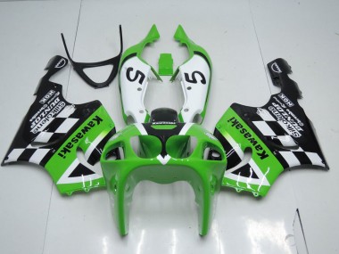 Vert Noir et Blanc Carénage Moto ZX7R 96-03