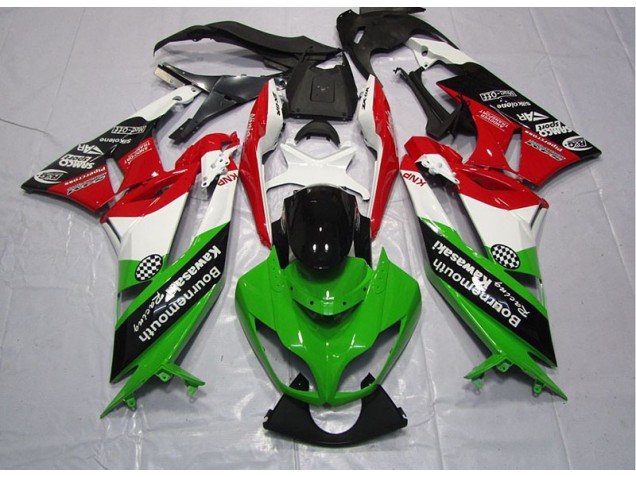 Vert Rouge Carénage Moto ZX6R 09-12